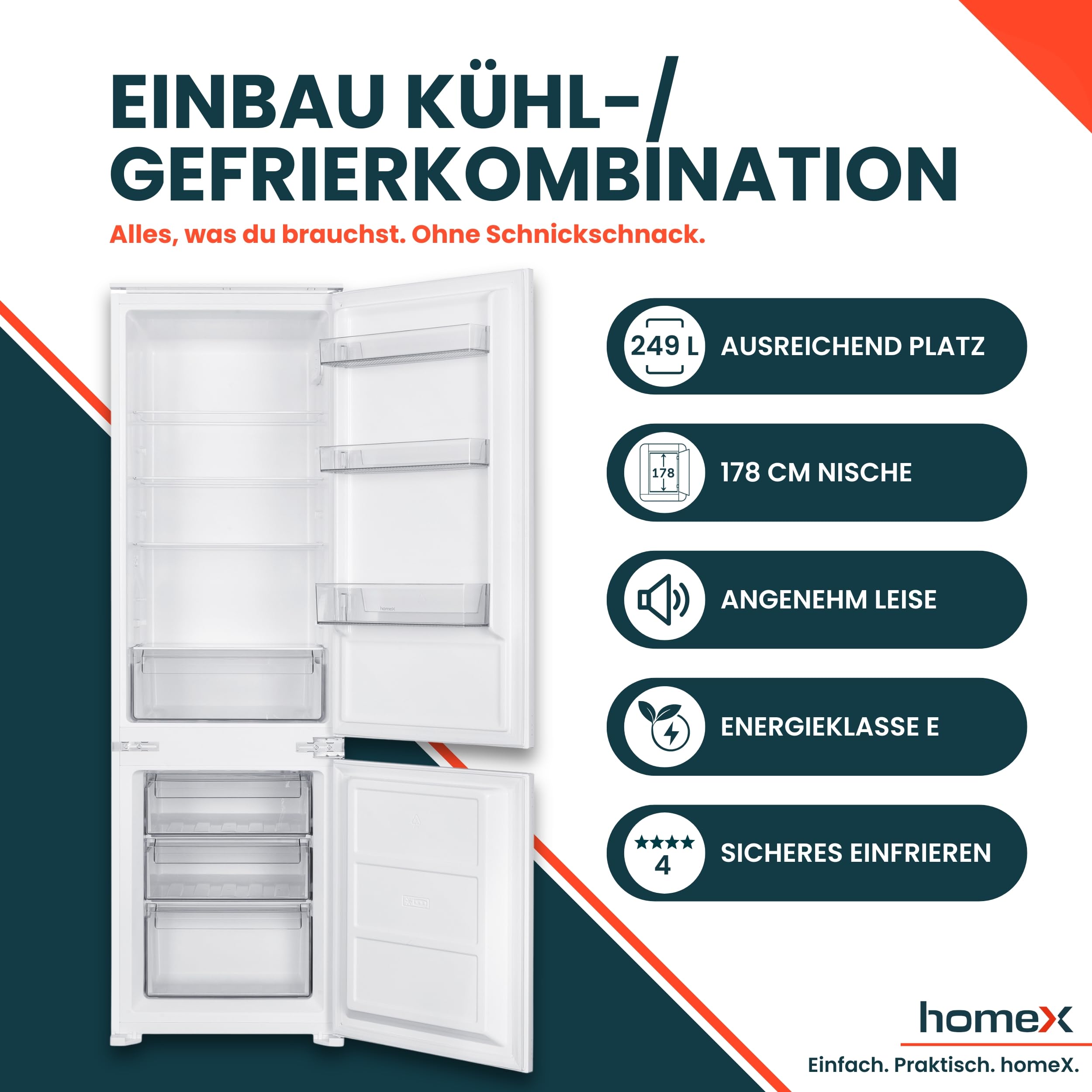 homex-k-hlen-cfb2491e-einbauk-hlschrank-178cm-nische-249l image 2