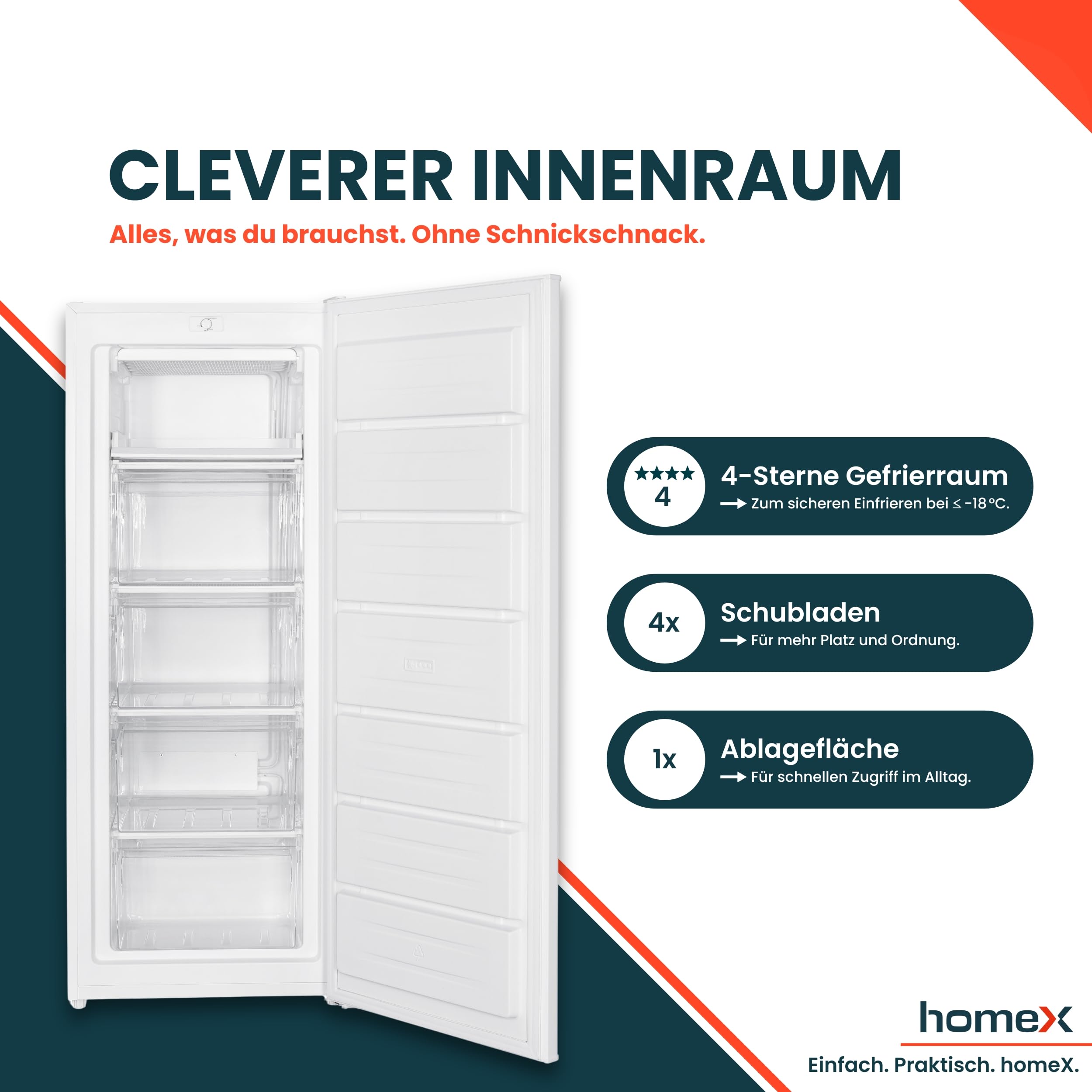 homex-gefrieren-fs1682e-w-168l-gefrierschrank-wei-low-frost image 3