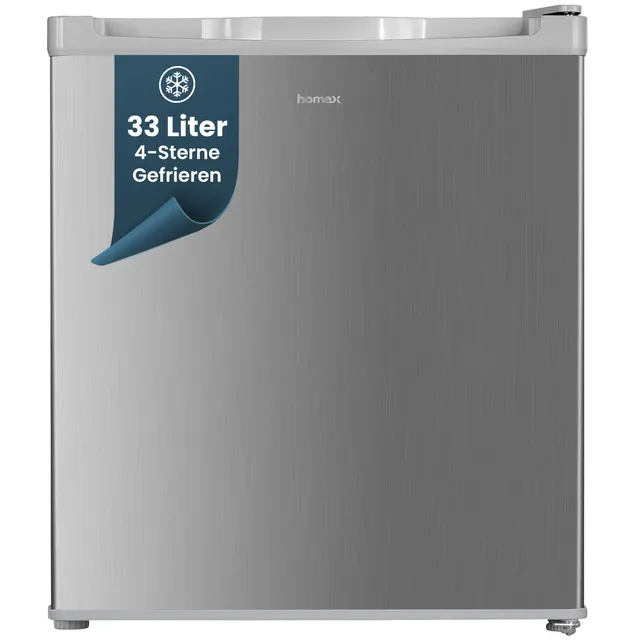 homex-fm1015-s-mini-gefrierschrank-33l-silber-4-sterne image 1