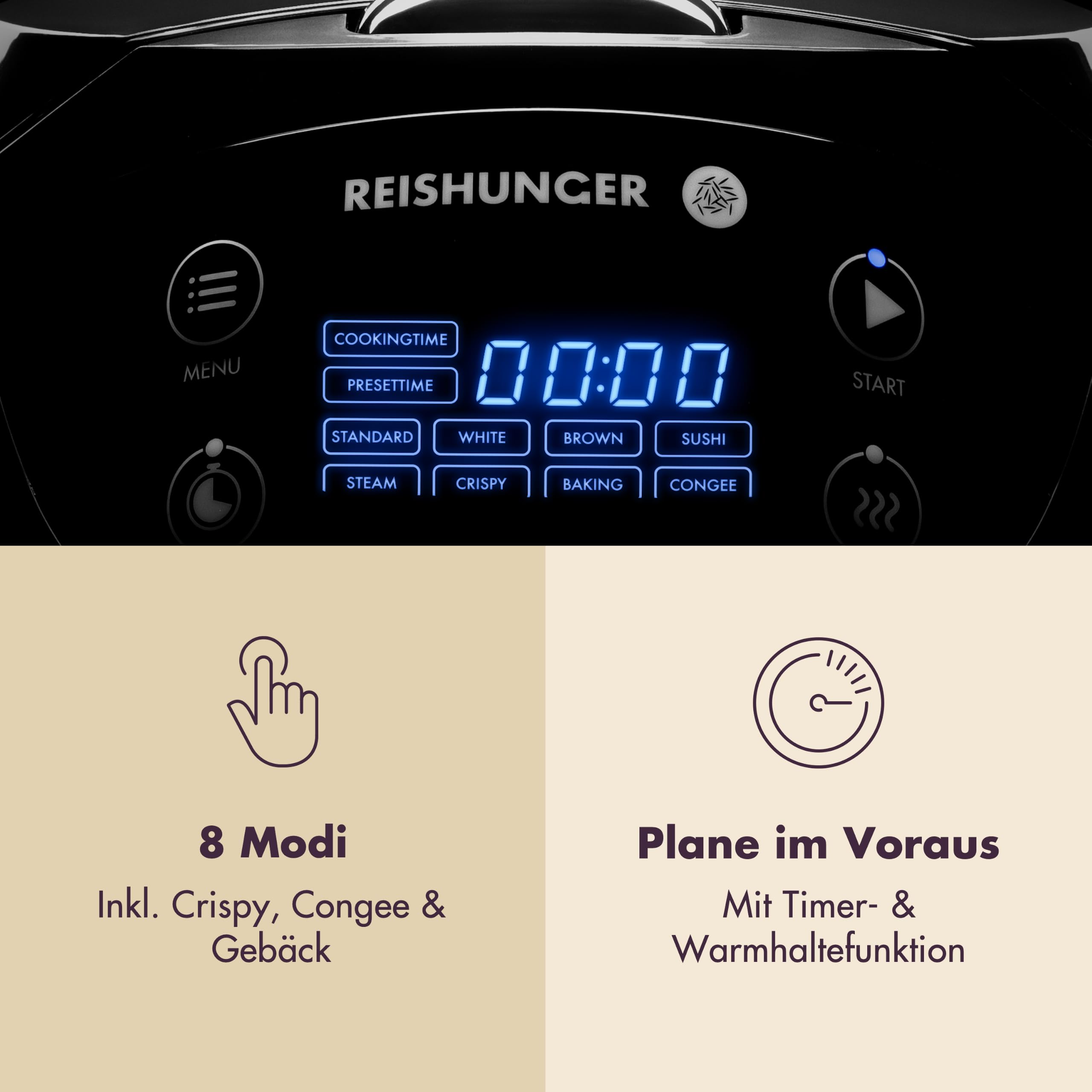 reishunger-digitaler-mini-reiskocher-0-6l-schwarz image 6
