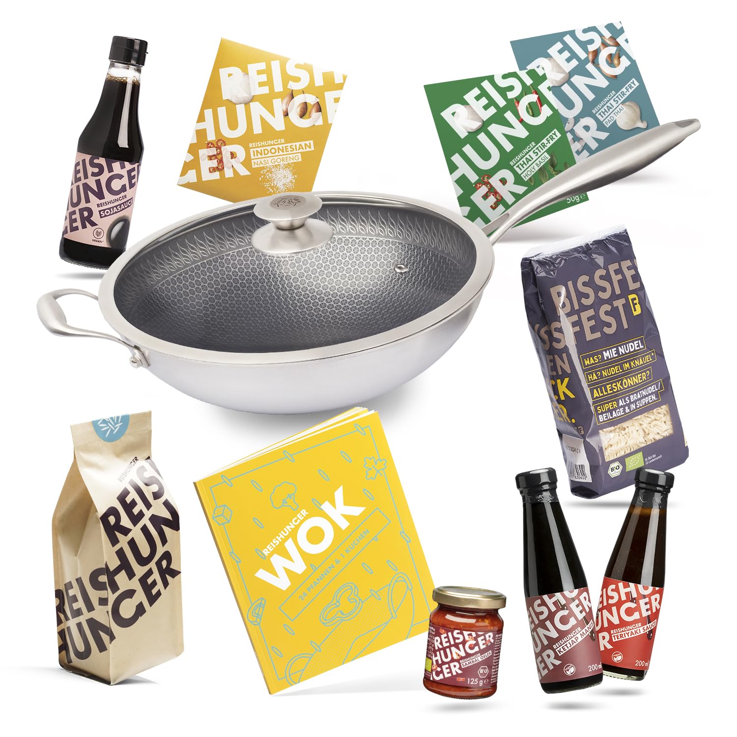 reishunger-basis-reiskocher-wok-starter-set-11-teilig-32-cm image 1