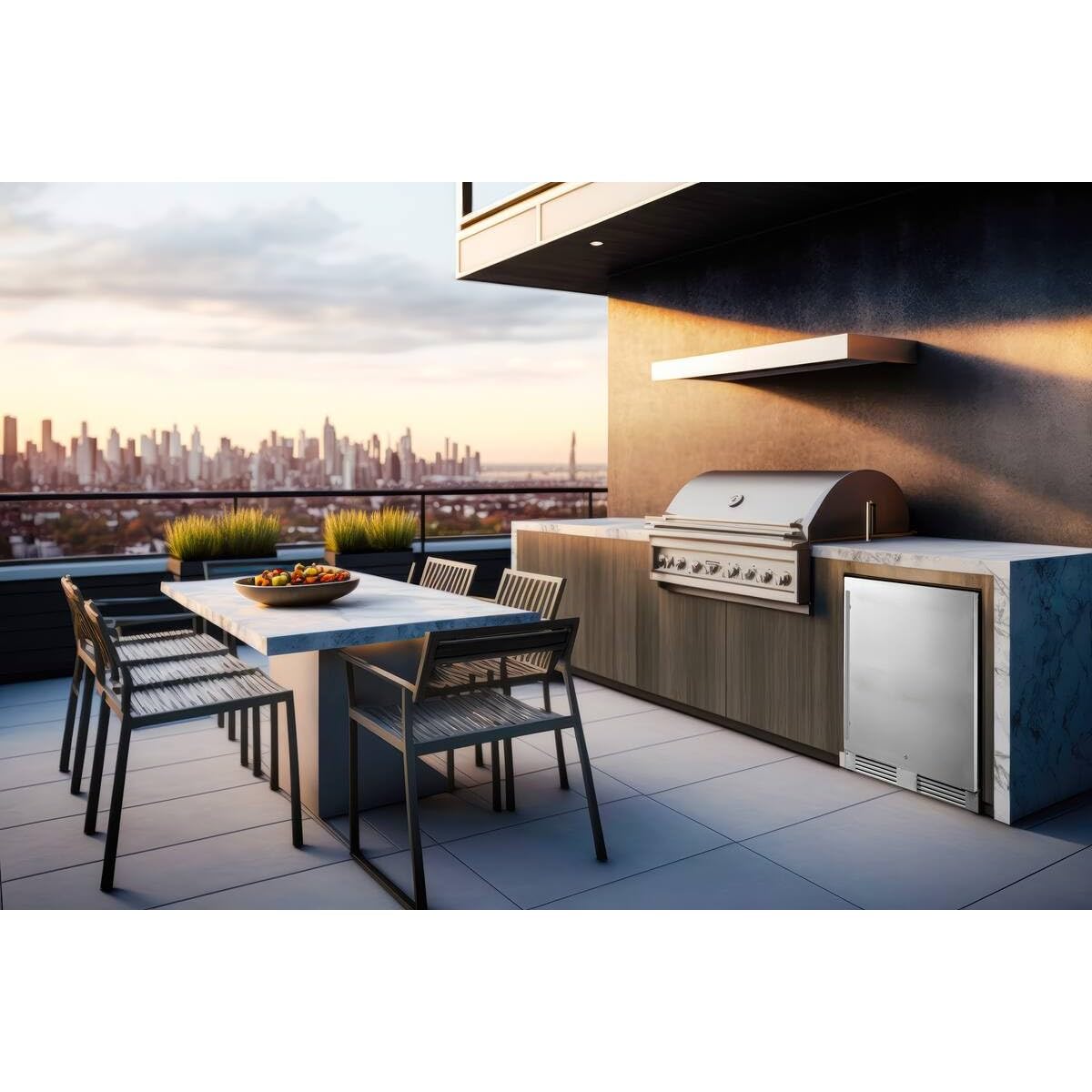 frigelux-rett136a-outdoor-tischk-hlschrank-inox-136-l image 4