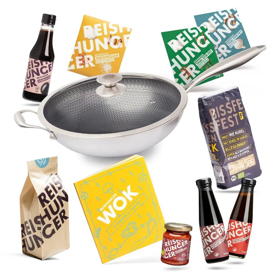 reishunger-basis-reiskocher-wok-starter-set-11-teilig-32-cm image 1