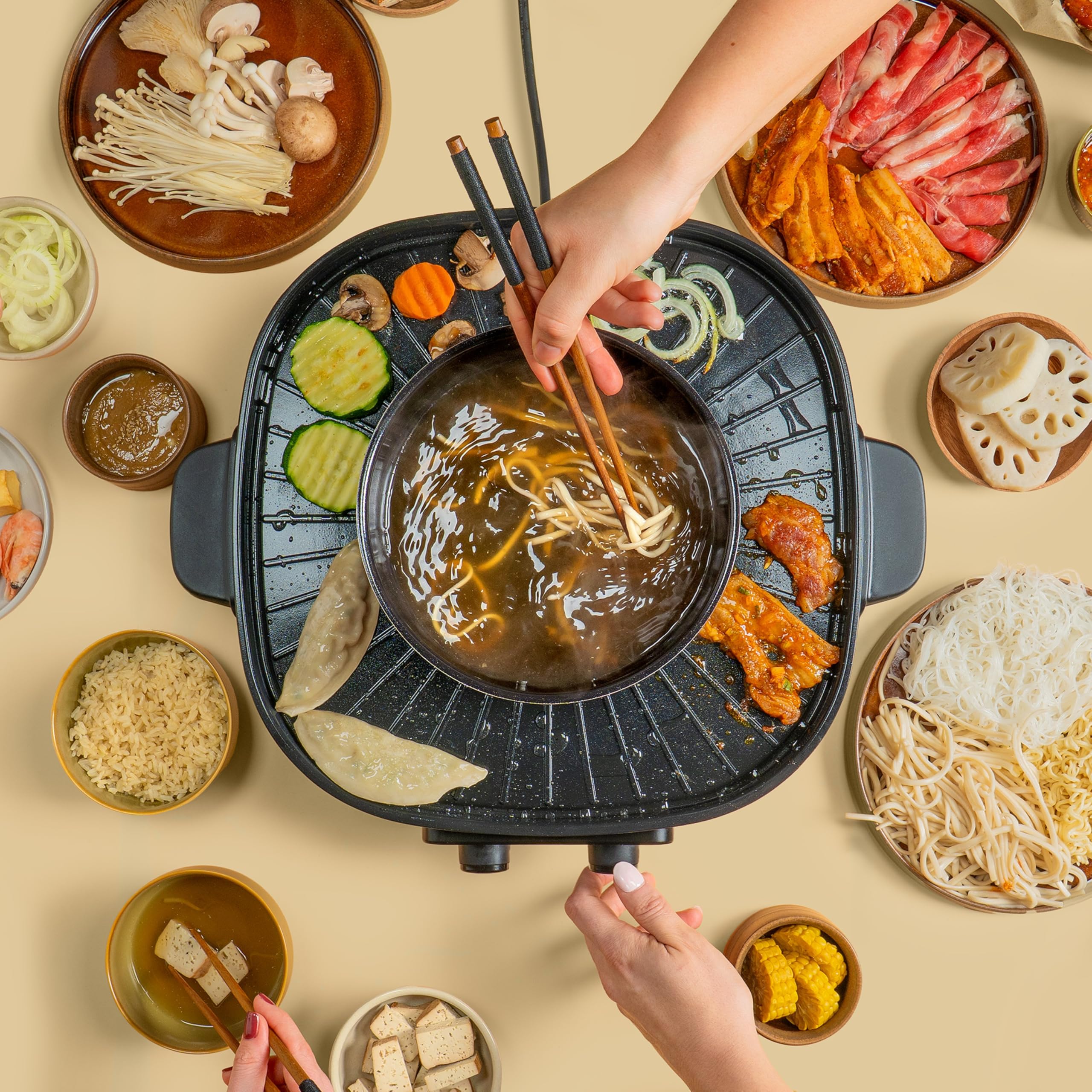 reishunger-hot-pot-mit-grillfunktion-2l-topf-2-4-personen image 4