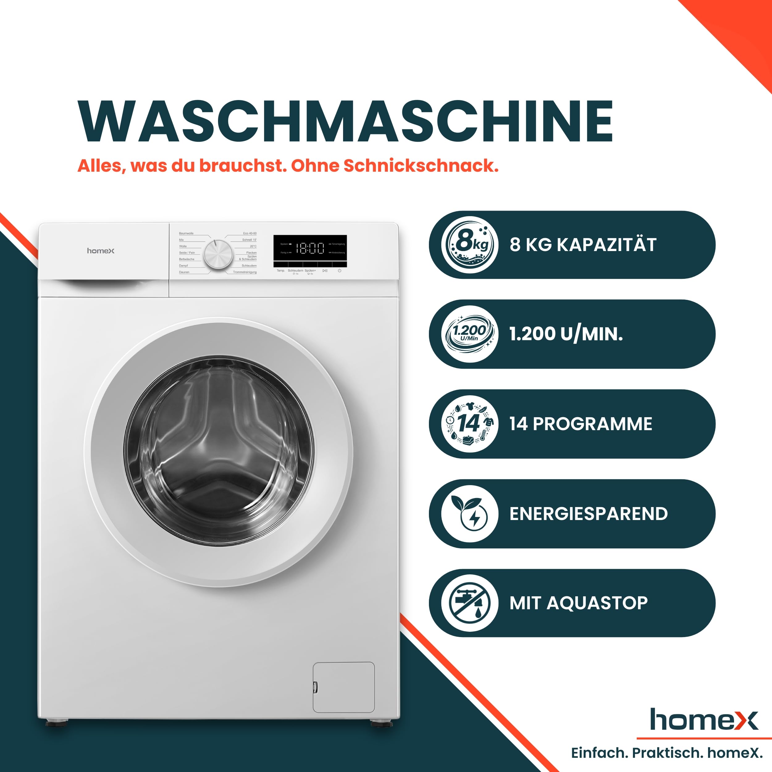 homex-wf812k1a-w-waschmaschine-8-kg-frontlader-a-1200-u-min image 2