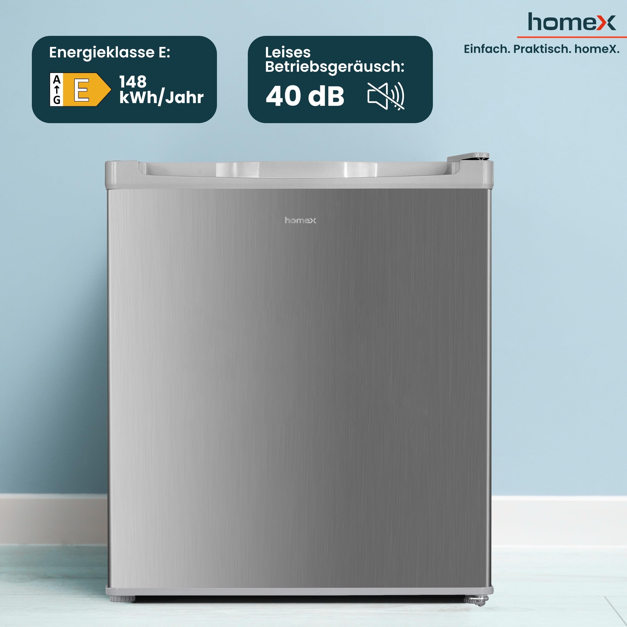 homex-fm1015-s-mini-gefrierschrank-33l-silber-4-sterne image 5