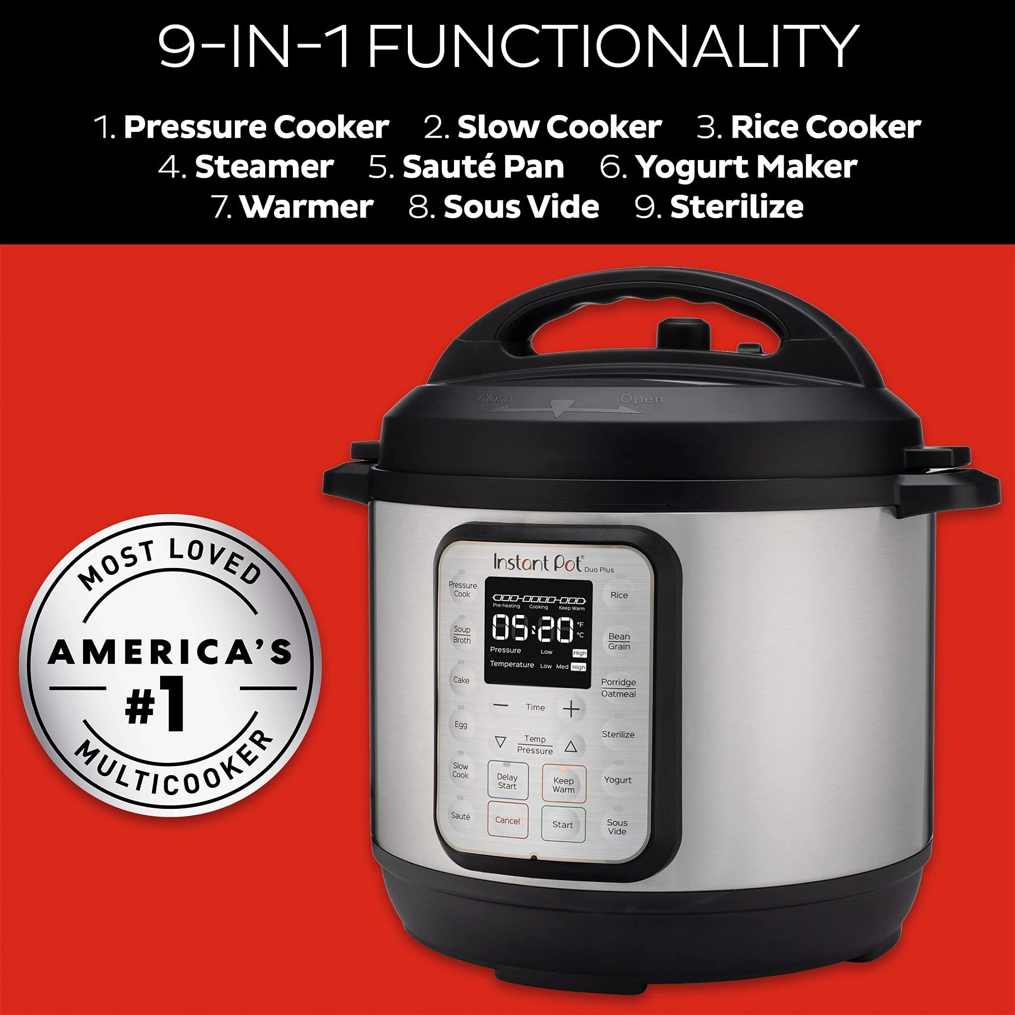instant-pot-duo-plus-schnellkochtopf-5-7l-15-programme image 2