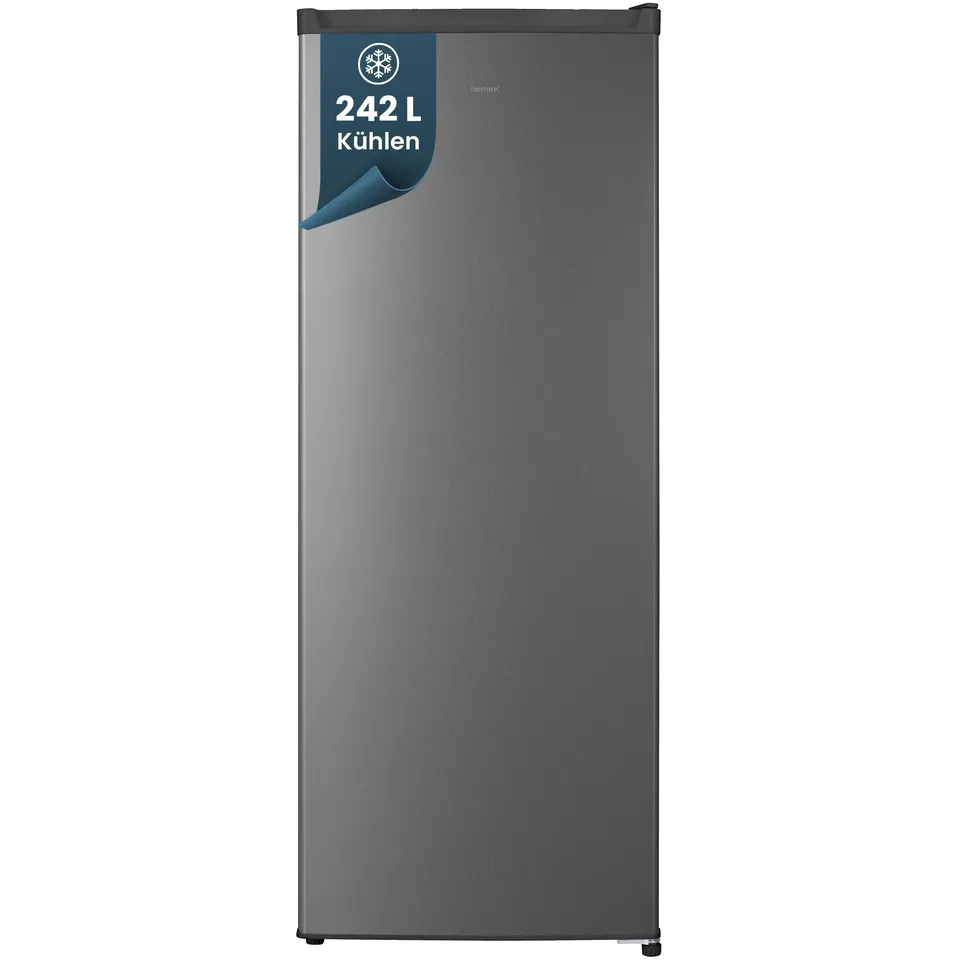 homex-k-hlen-cs2422e-s-k-hlschrank-ohne-gefrierfach-242l-silber image 1
