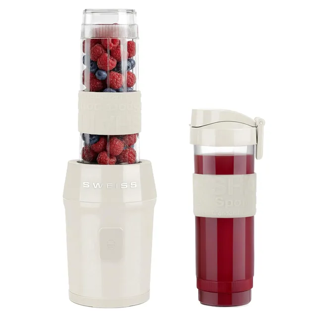 sweiss-moov8-mini-blender-smoothie-maker-300w-beige-2x570ml image 1
