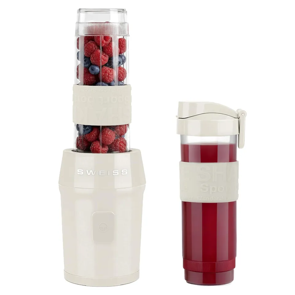 sweiss-moov8-mini-blender-smoothie-maker-300w-beige-2x570ml image 1