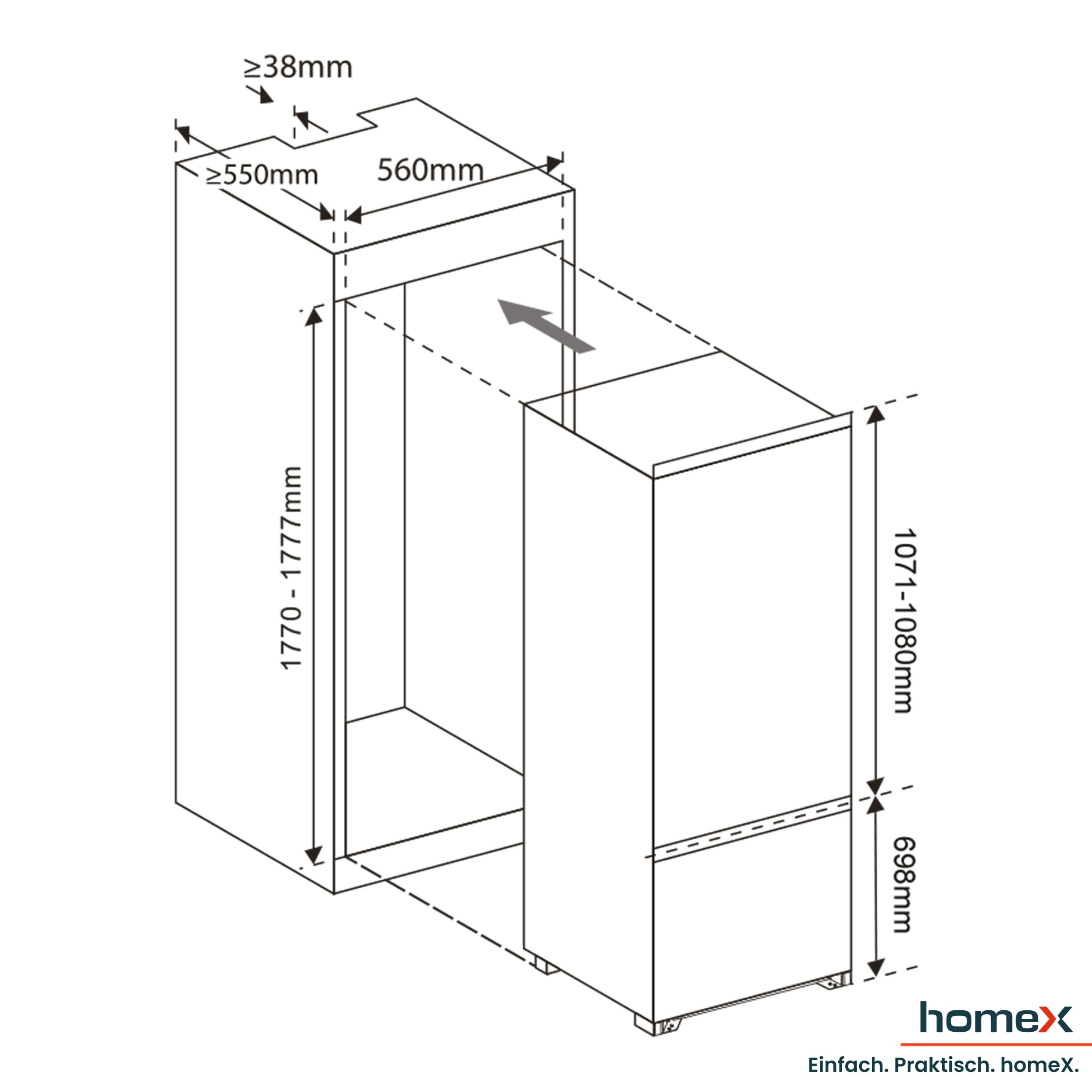 homex-k-hlen-cfb2491e-einbauk-hlschrank-178cm-nische-249l image 3