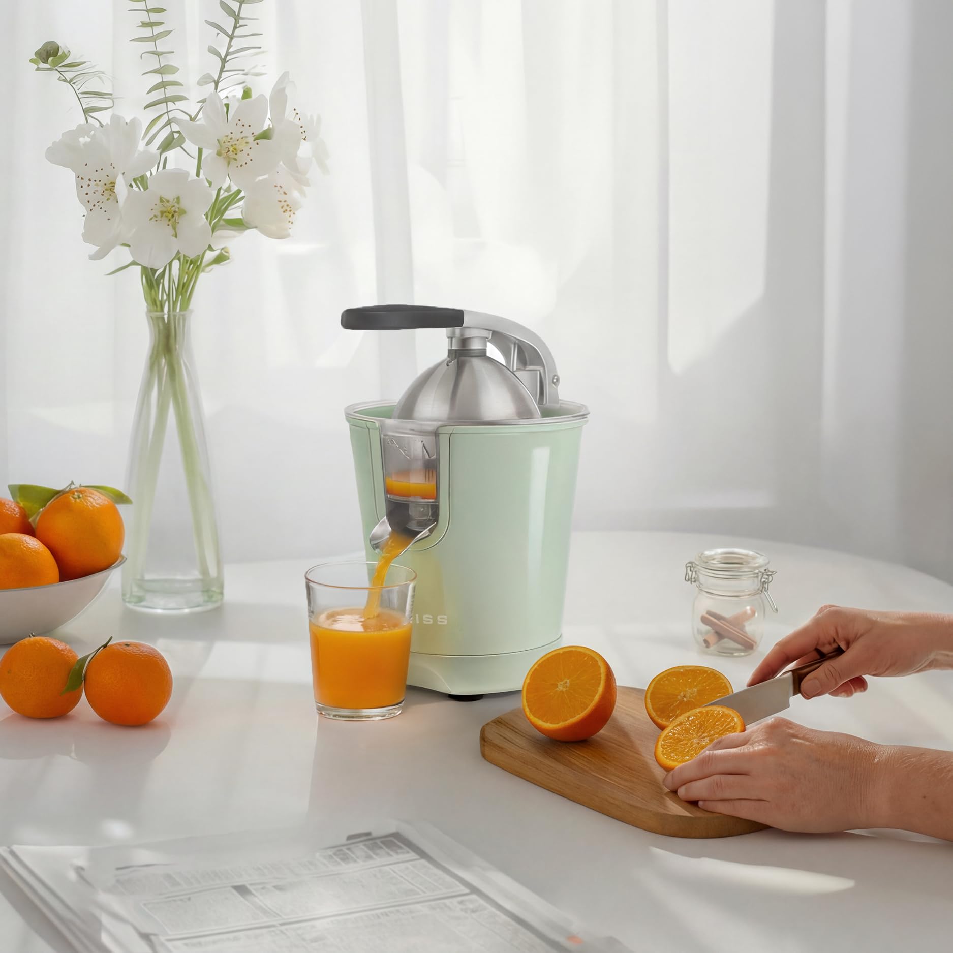 sweiss-citrus-press-zest7-zitruspresse-gr-n-160w image 2