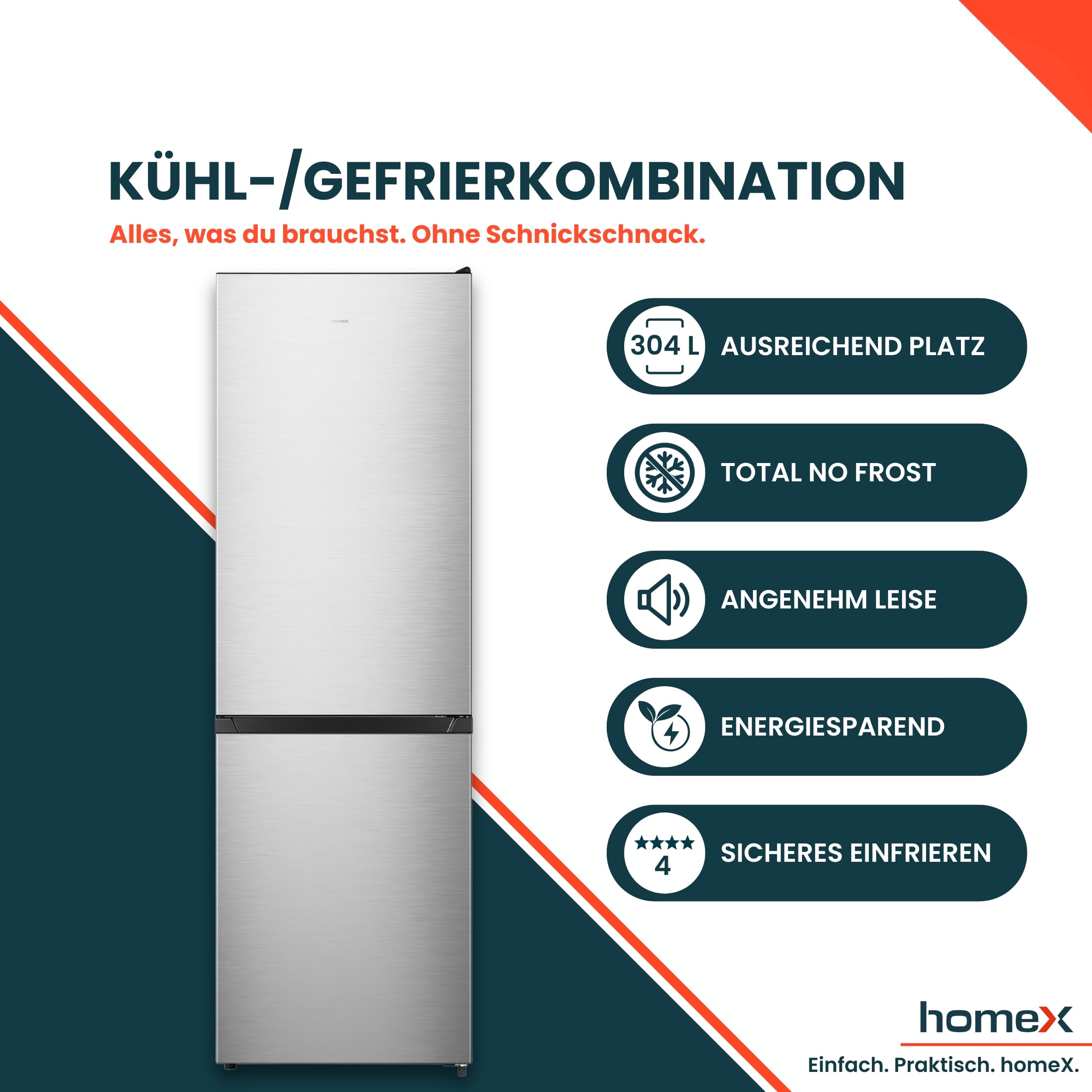 homex-cfsn3041a-s-k-hl-gefrierkombination-no-frost-304l-a image 2