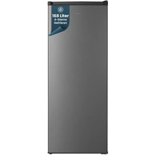 homex-gefrieren-fs1682e-s-168l-gefrierschrank-silber-low-frost image 1