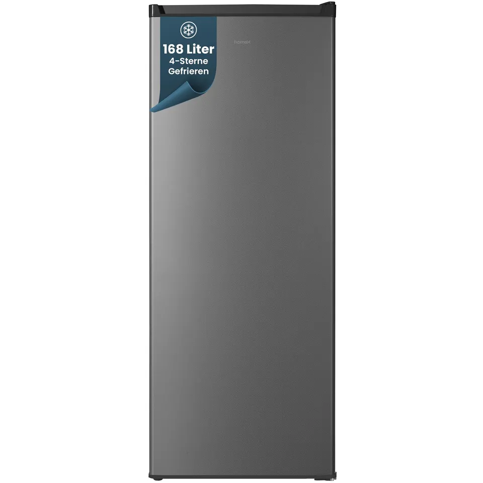 homex-gefrieren-fs1682e-s-168l-gefrierschrank-silber-low-frost image 1