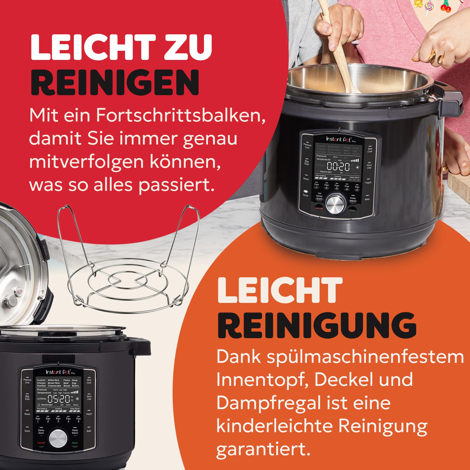 instant-pot-pro-10-in-1-multikocher-schnellkochtopf-8-liter image 3
