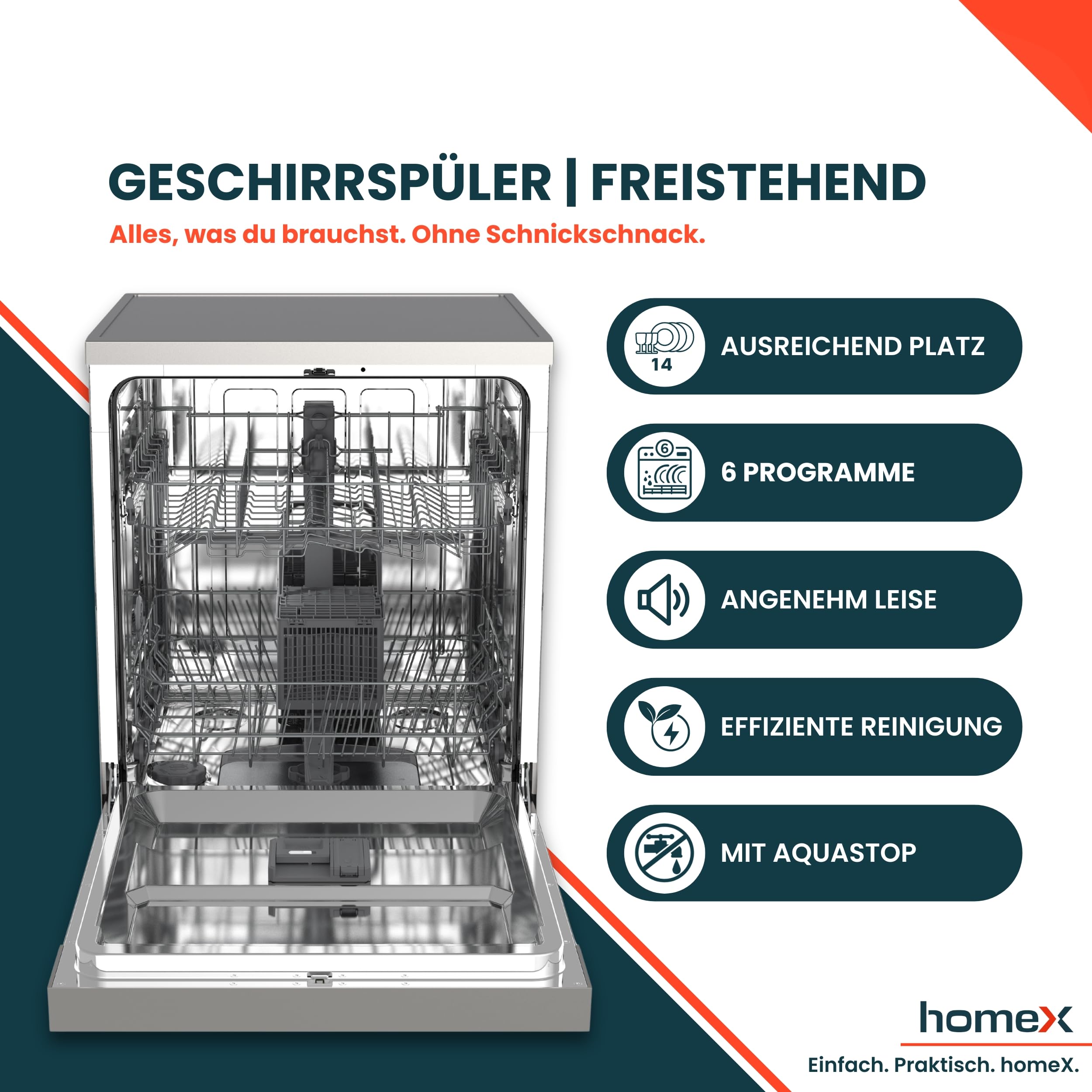 homex-dwfs601449e-s-geschirrsp-ler-60cm-14-gedecke-e image 2
