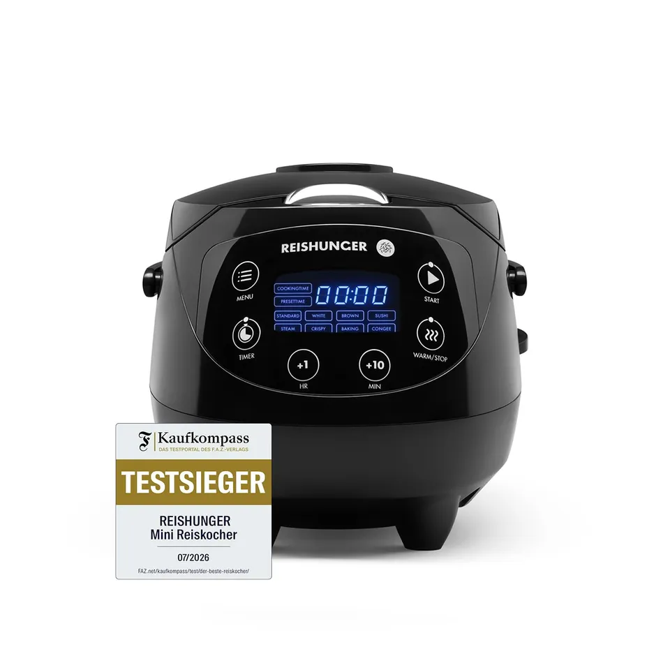 reishunger-digitaler-mini-reiskocher-0-6l-schwarz image 1
