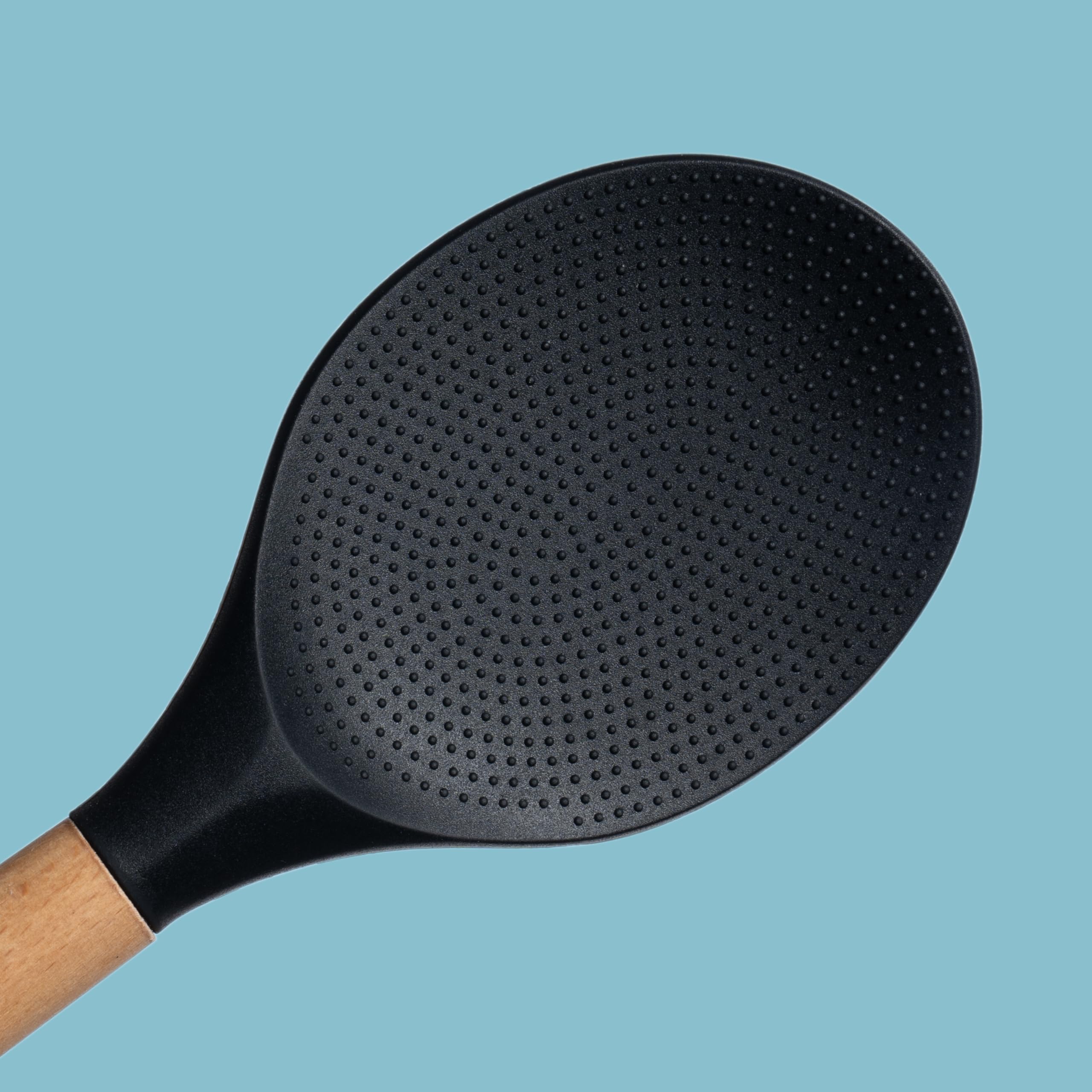 reishunger-basis-silikonl-ffel-schwarz-hitzebest-ndig-holzgriff image 2