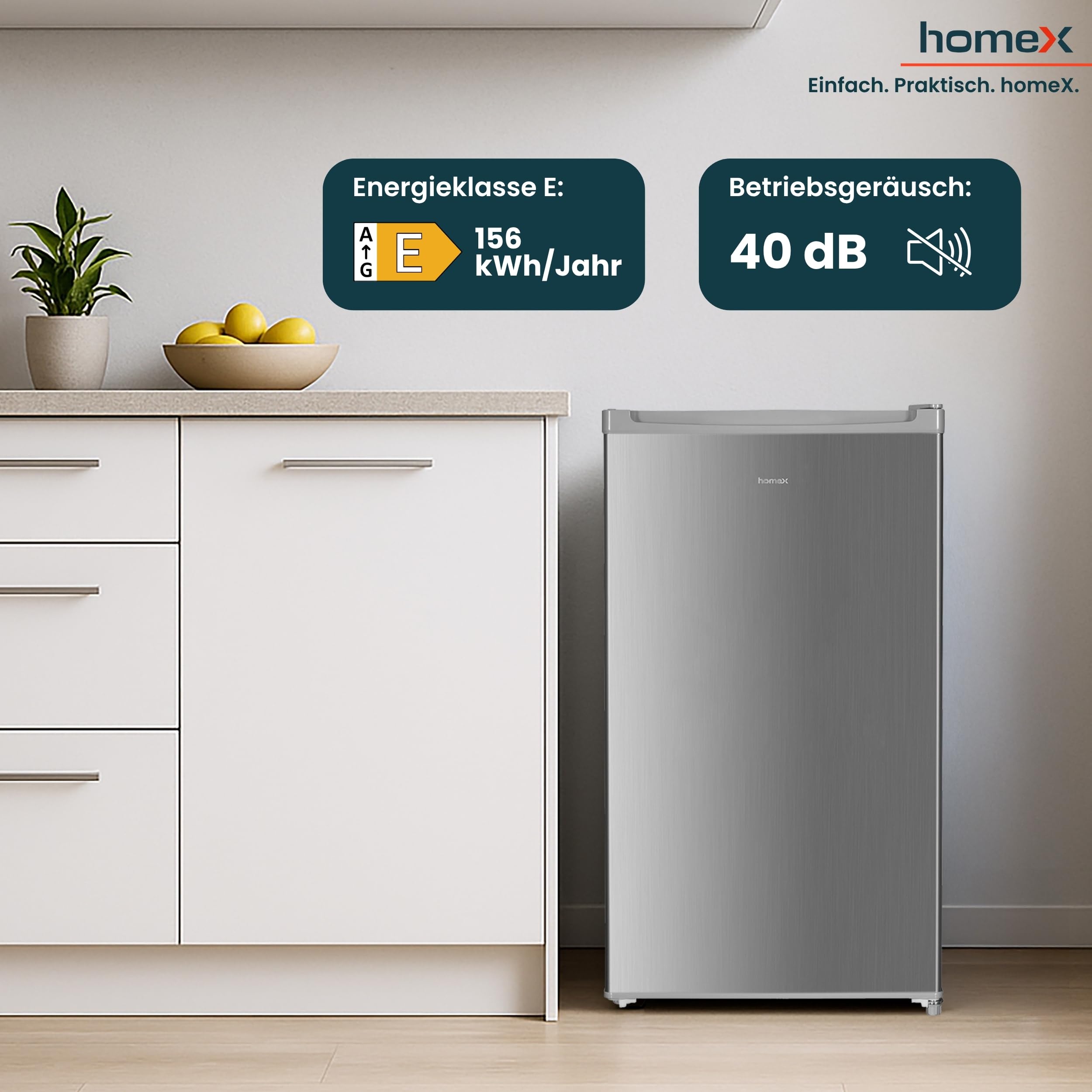 homex-fs1016-s-gefrierschrank-60l-silber-leise-40db image 5