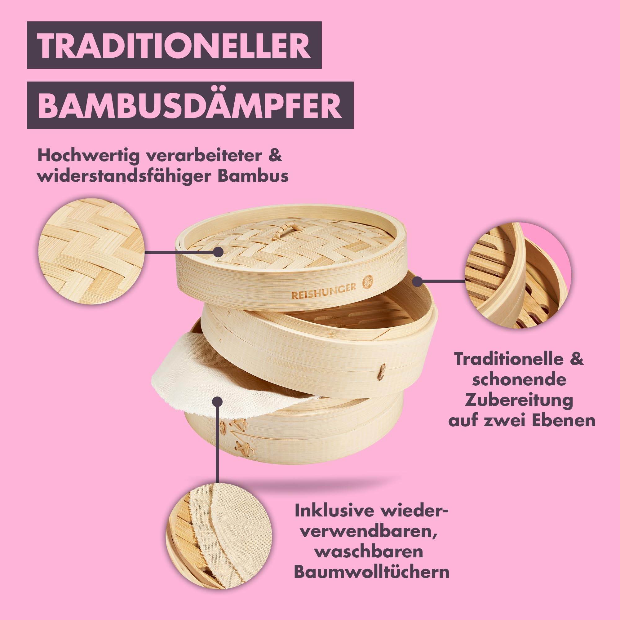 reishunger-bambusd-mpfer-20-cm-dampfgarer-2-etagen-2-personen image 2