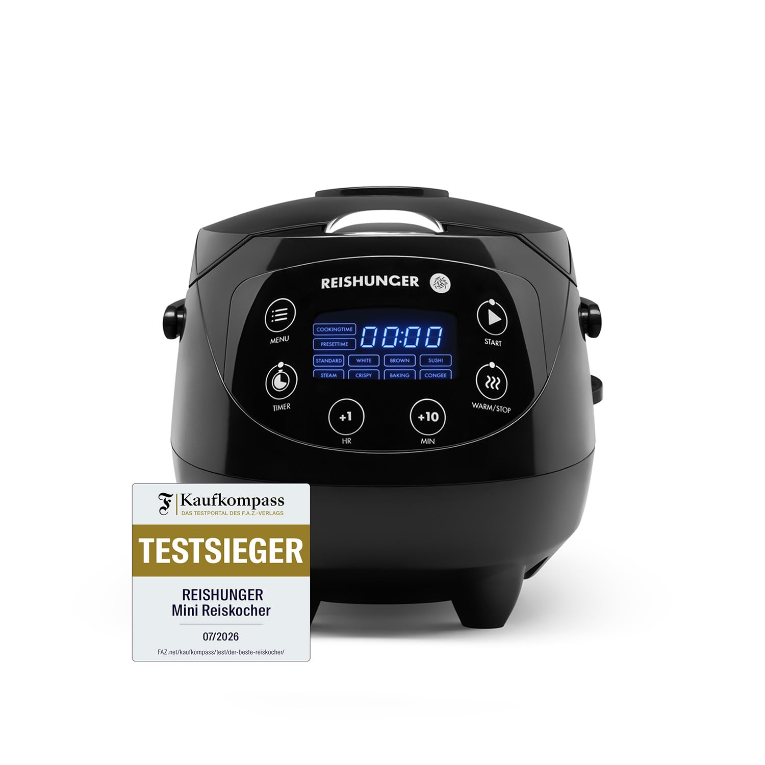 reishunger-digitaler-mini-reiskocher-0-6l-schwarz image 1