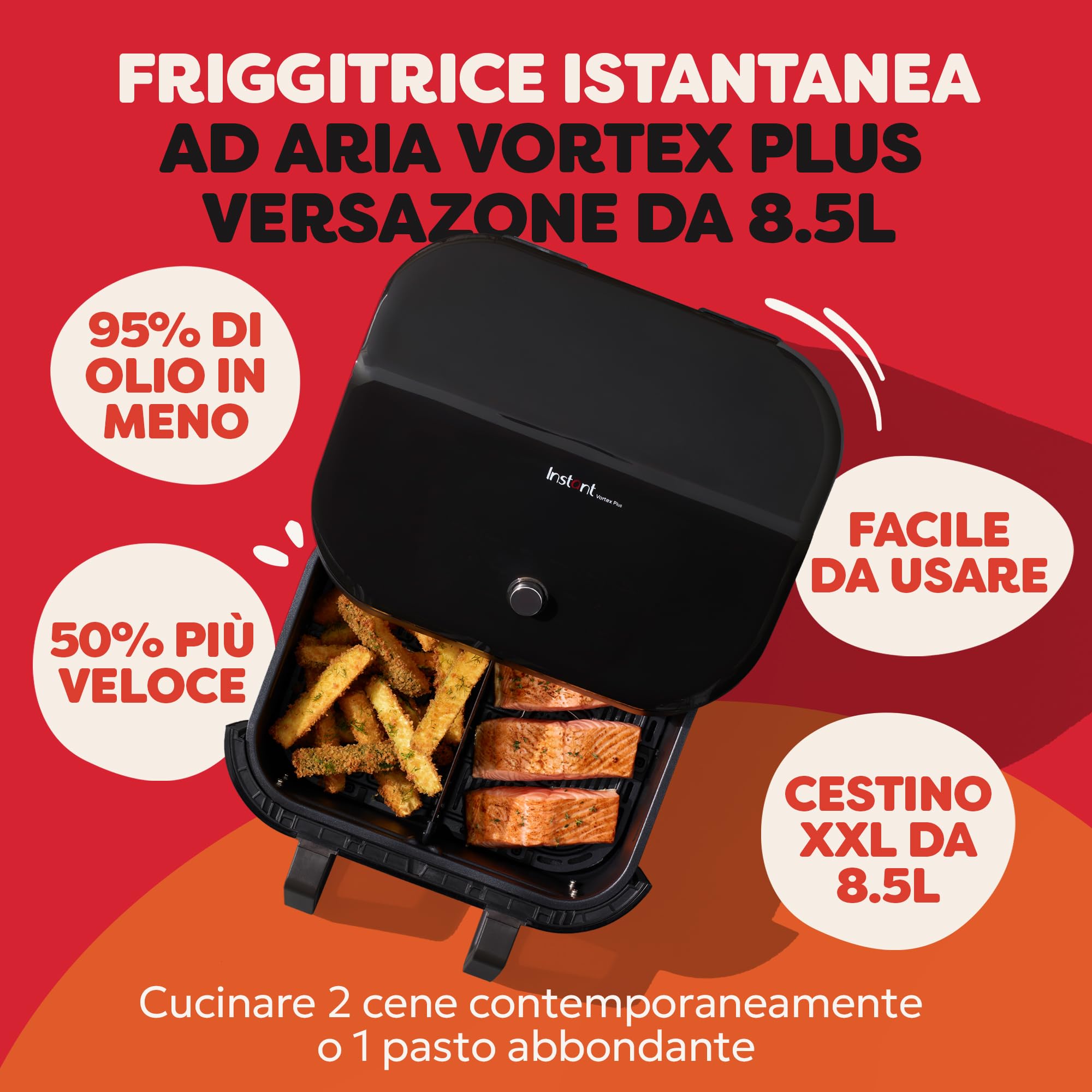 instant-pot-versazone-dual-black-hei-luftfritteuse-8-5-l-schwarz image 2