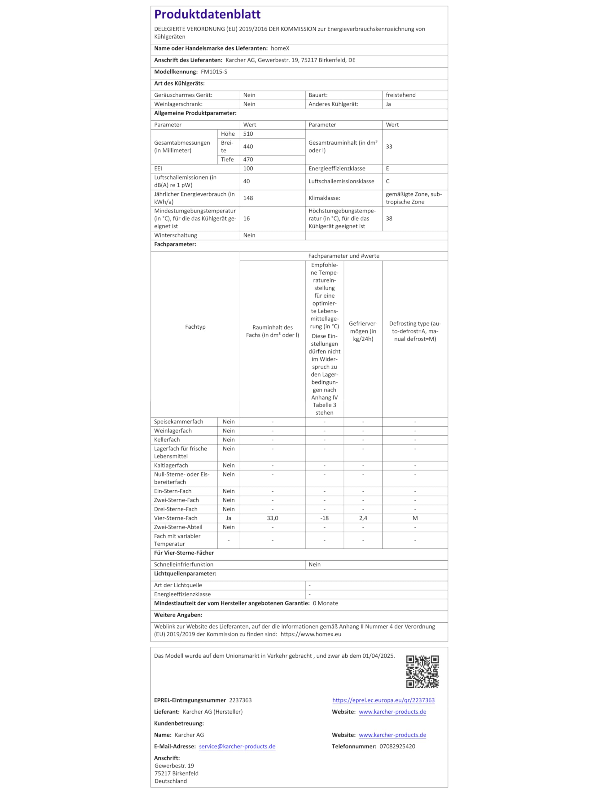 homex-fm1015-s-mini-gefrierschrank-33l-silber-4-sterne image 8