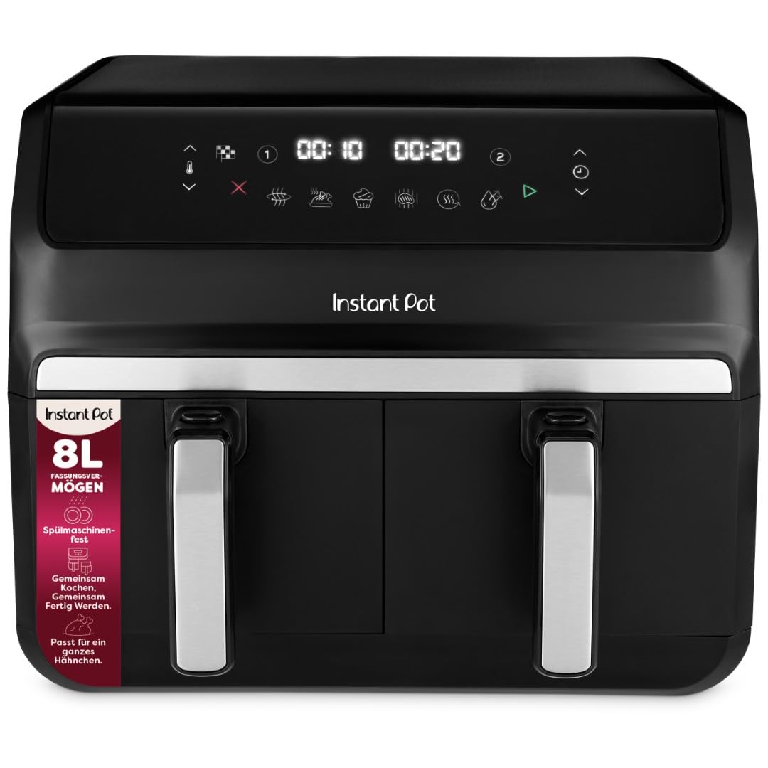 instant-pot-vortex-dual-hei-luftfritteuse-8-l-grau-8-in-1 image 8
