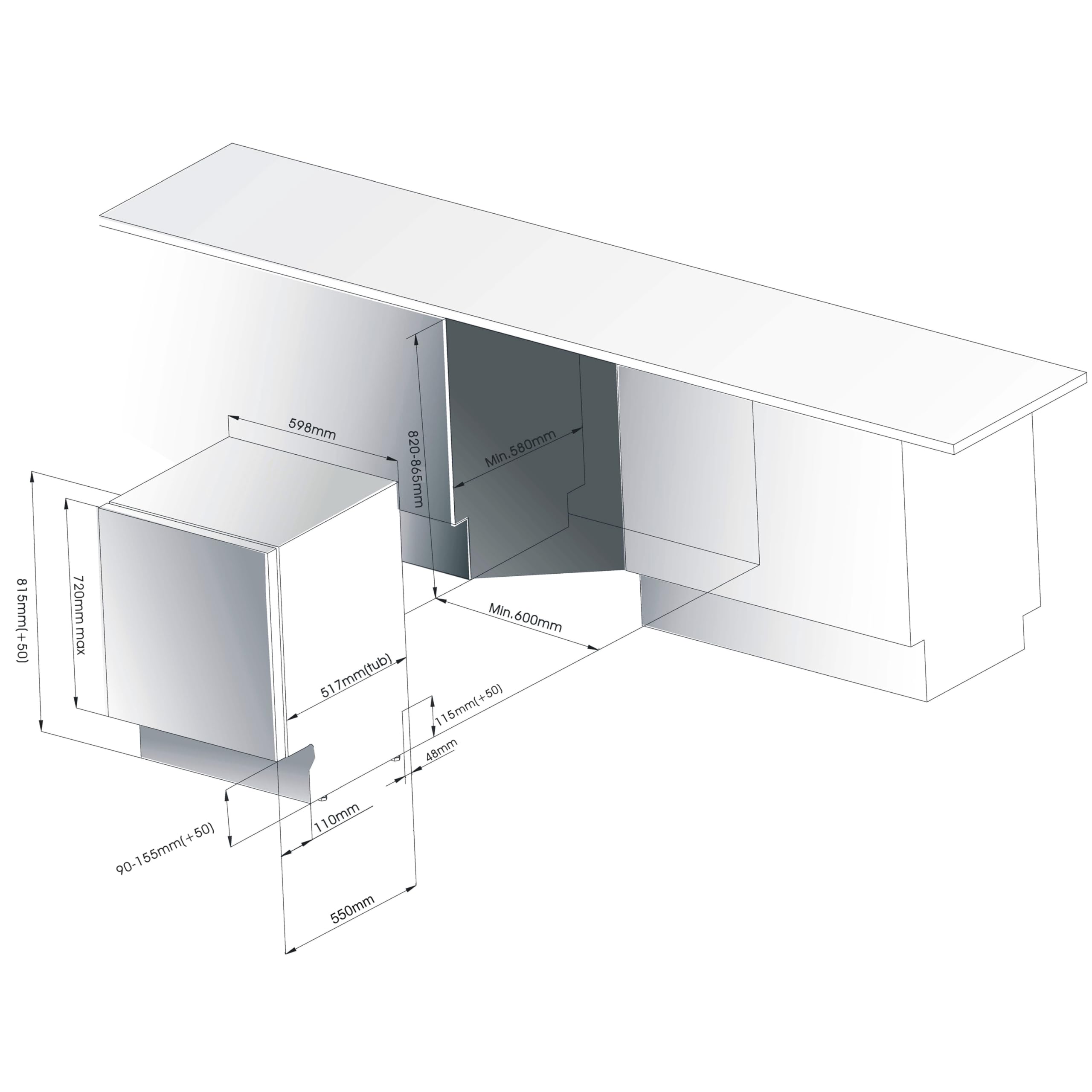 homex-gsev6014ae-geschirrsp-ler-vollintegriert-60cm-14-gedecke image 6