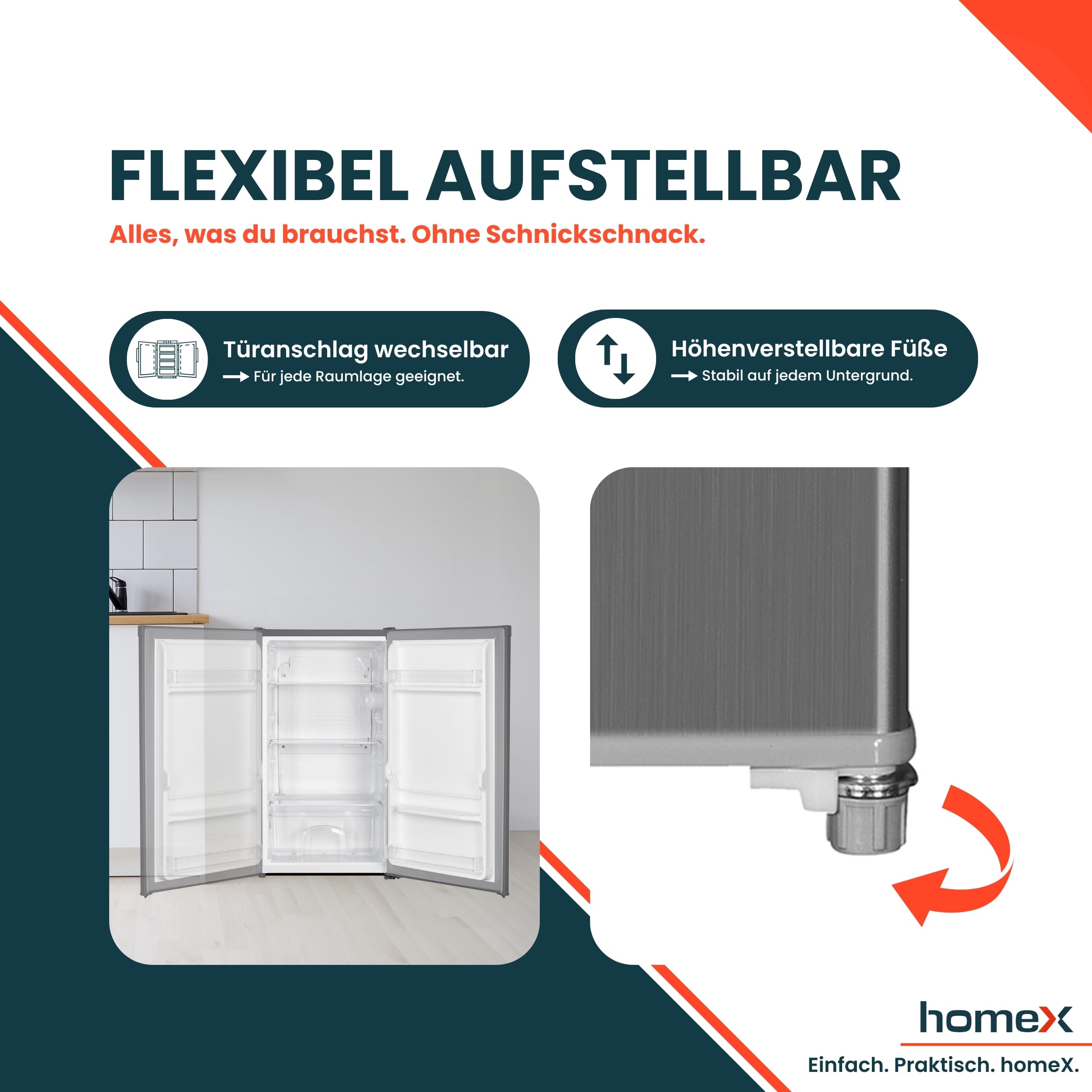 homex-cs1016-s-k-hlschrank-88l-silber-ohne-gefrierfach-leise image 8