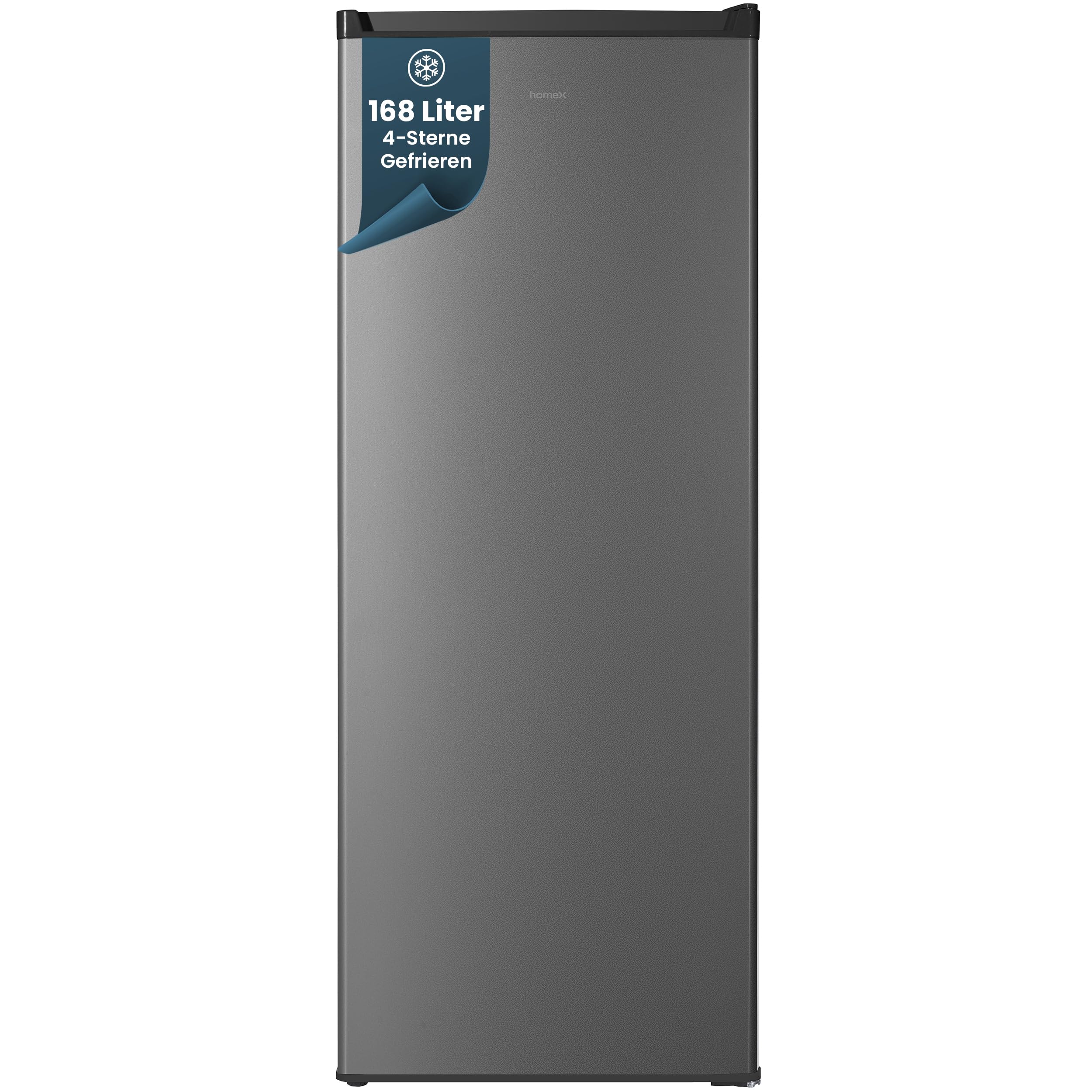 homex-gefrieren-fs1682e-s-168l-gefrierschrank-silber-low-frost image 1