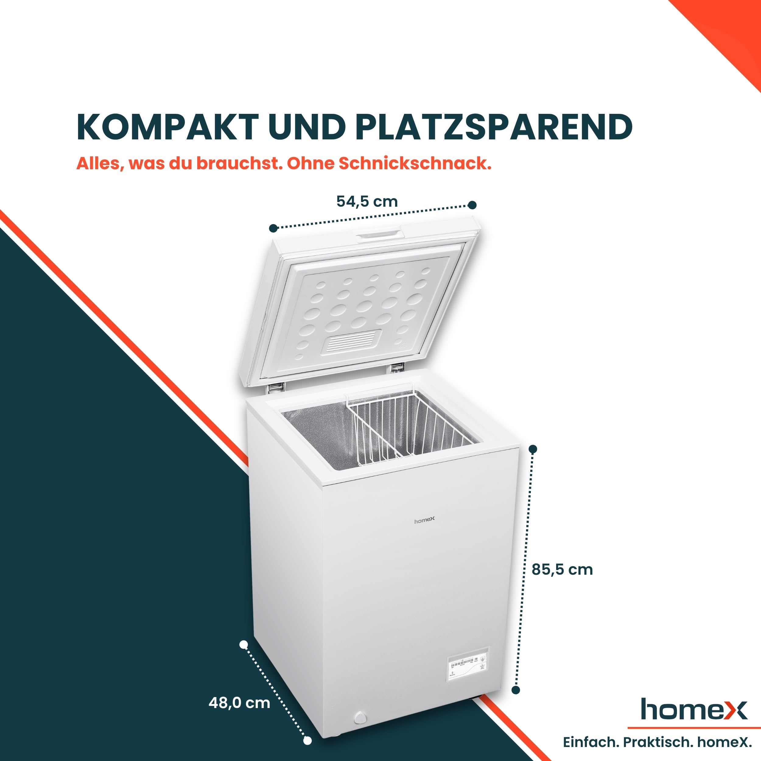 homex-gefrieren-ft0981-w-gefriertruhe-98-liter-wei-4-sterne image 3